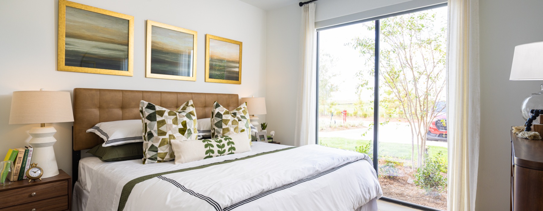 bedrooms with large windows